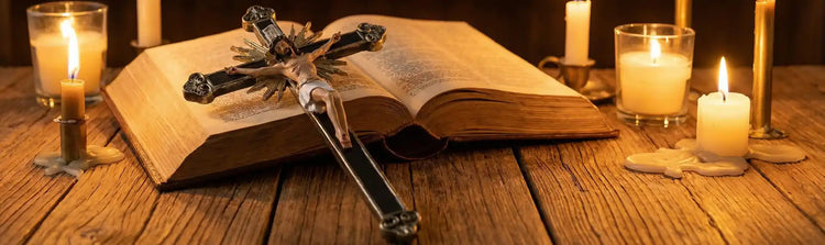 1-pc-ornate crucifix statue on bible2