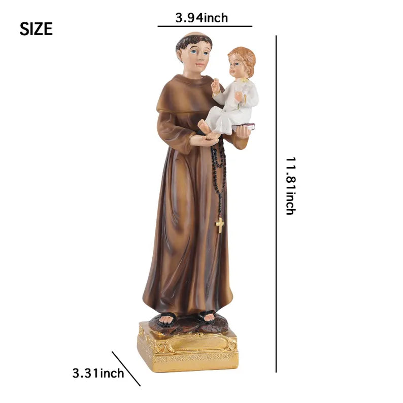 7-saint anthony statue with child jesus size label 12 inch