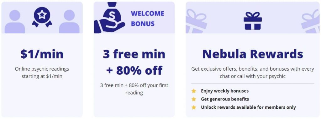 nebula pricing and welcome bonus