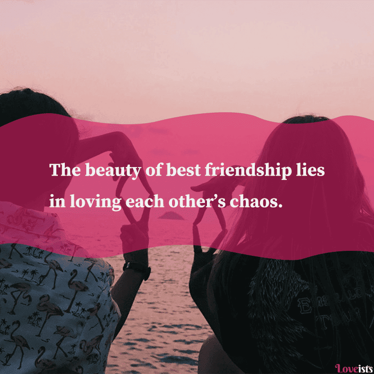 friends sitting by water image with a friend unconditional quote