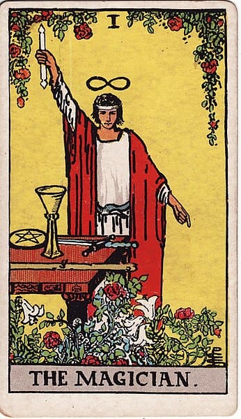 the magician tarot card